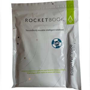 ROCKETBOOK Smart Notebook Spiral Bound Dot Grid Executive Black NEW